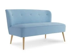 LPD Beau Cornflower Blue Fabric 2 Seater Sofa