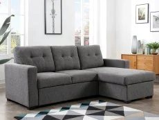 Kyoto Kyoto Hampton Textured Weave Corner Sofa Bed