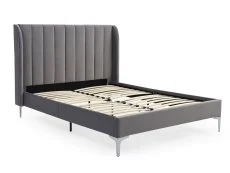 Kyoto Kyoto Avery Grey Velvet Bed Frame