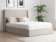Kyoto Kyoto Denver Natural Fabric Ottoman Bed Frame