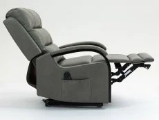 ASC ASC Regal Dual Motor Grey Faux Leather Riser Recliner Chair