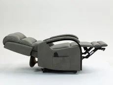 ASC ASC Regal Dual Motor Grey Faux Leather Riser Recliner Chair