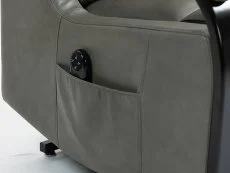 ASC ASC Regal Dual Motor Grey Faux Leather Riser Recliner Chair
