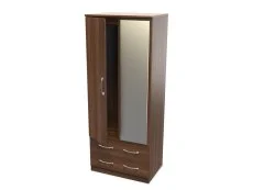 Welcome Welcome Avon 2 Door 2 Drawer Mirrored Double Wardrobe (Assembled)