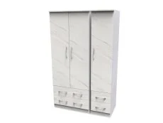 Welcome Avon 3 Door 4 Drawer Triple Wardrobe (Assembled)