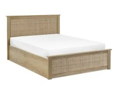 Julian Bowen Julian Bowen Padstow Rattan Oak Wooden Ottoman Bed Frame