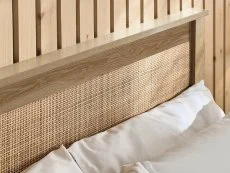 Julian Bowen Julian Bowen Padstow Rattan Oak Wooden Ottoman Bed Frame