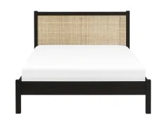 Julian Bowen Julian Bowen Padstow Rattan Black Wooden Bed Frame
