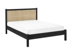 Julian Bowen Julian Bowen Padstow Rattan Black Wooden Bed Frame