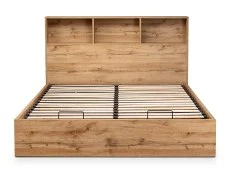 Julian Bowen Julian Bowen Bali Bookcase Oak Wooden Ottoman Bed Frame