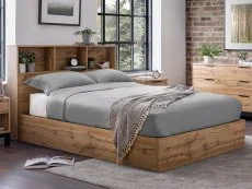 Julian Bowen Julian Bowen Bali Bookcase Oak Wooden Ottoman Bed Frame