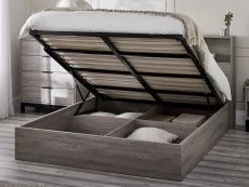 Julian Bowen Julian Bowen Bali Bookcase Grey Wooden Ottoman Bed Frame