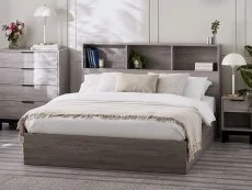 Julian Bowen Julian Bowen Bali Bookcase Grey Wooden Ottoman Bed Frame