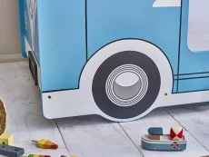 Julian Bowen Julian Bowen Campervan Single White and Blue Wooden Bed Frame