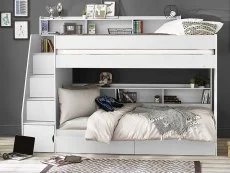 Julian Bowen Julian Bowen Camelot Single White Wooden Bunk Bed Frame