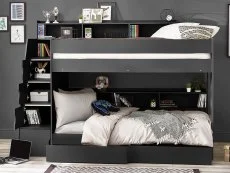 Julian Bowen Julian Bowen Camelot Single Anthracite Wooden Bunk Bed Frame