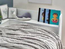 Julian Bowen Julian Bowen Cyclone Single White Wooden Day Bed Frame