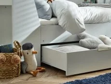 Julian Bowen Julian Bowen Cyclone Single White Wooden Day Bed Frame