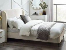 Julian Bowen Julian Bowen Eden Ivory Boucle Bed Frame