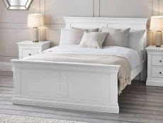 Julian Bowen Julian Bowen Clermont White Wooden Bed Frame