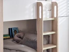 Julian Bowen Julian Bowen Horizon Single Light Wood and White Wooden Bunk Bed Frame