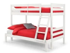 Julian Bowen Julian Bowen Merlin Surf White Wooden Triple Bunk Bed Frame