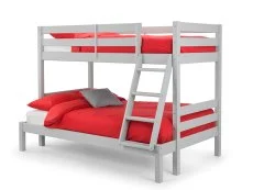 Julian Bowen Julian Bowen Merlin Dove Grey Wooden Triple Bunk Bed Frame