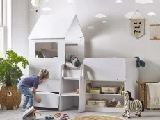 Julian Bowen Julian Bowen Orpheus White Wooden Mid Sleeper Bed Frame
