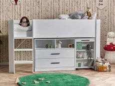Julian Bowen Julian Bowen Otis White Wooden Mid Sleeper Bed Frame