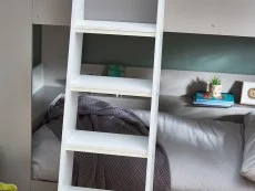 Julian Bowen Julian Bowen Parsec Taupe and White Wooden Bunk Bed Frame