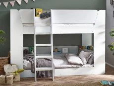 Julian Bowen Julian Bowen Parsec White Wooden Bunk Bed Frame