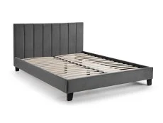 Julian Bowen Julian Bowen Rosa Grey Velvet Bed Frame