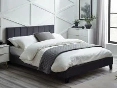 Julian Bowen Julian Bowen Rosa Grey Velvet Bed Frame