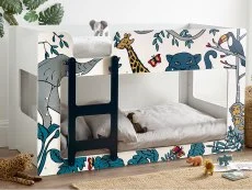 Julian Bowen Julian Bowen Safari Jungle Print Wooden Bunk Bed Frame