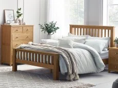 Julian Bowen Julian Bowen Mallory Oak Wooden Bed Frame
