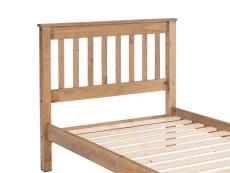 Core Core Corona Antique Waxed Pine Wooden Bed Frame