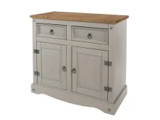 Core Core Corona Grey and Waxed Pine Small Sideboard