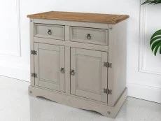 Core Core Corona Grey and Waxed Pine Small Sideboard