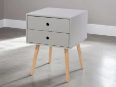 Core Core Options Scandia Grey 2 Drawer Bedside Table