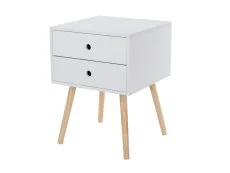 Core Core Options Scandia White 2 Drawer Bedside Table