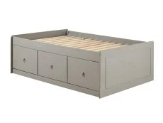 Core Core Corona Grey and Waxed Pine Wooden Cabin Bed Frame