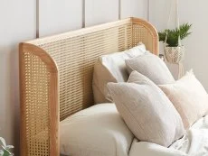 Birlea Birlea Astrid Rattan Oak Wooden Bed Frame