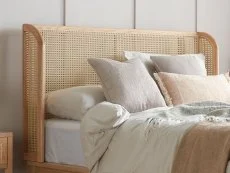 Birlea Birlea Astrid Rattan Oak Wooden Bed Frame