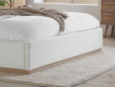 Birlea Birlea Eden White Boucle Bed Frame