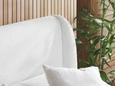 Birlea Birlea Eden White Boucle Bed Frame
