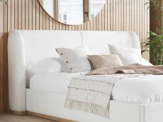Birlea Birlea Eden White Boucle Bed Frame