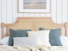 Birlea Birlea Geneva Rattan Oak Wooden Bed Frame