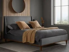 Birlea Birlea Lincoln Grey Velvet Bed Frame