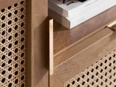 Birlea Birlea Noah Rattan and Oak 2 Door 1 Drawer TV Cabinet
