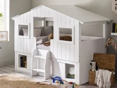 Julian Bowen Julian Bowen Acorn White Wooden Mid Sleeper Bed Frame